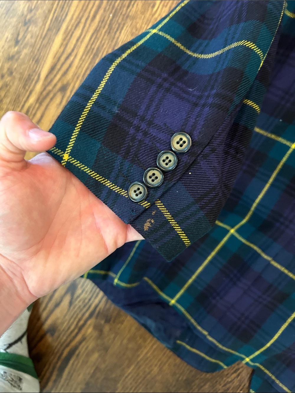 Vintage Plaid Blazer - Picture 9 of 10